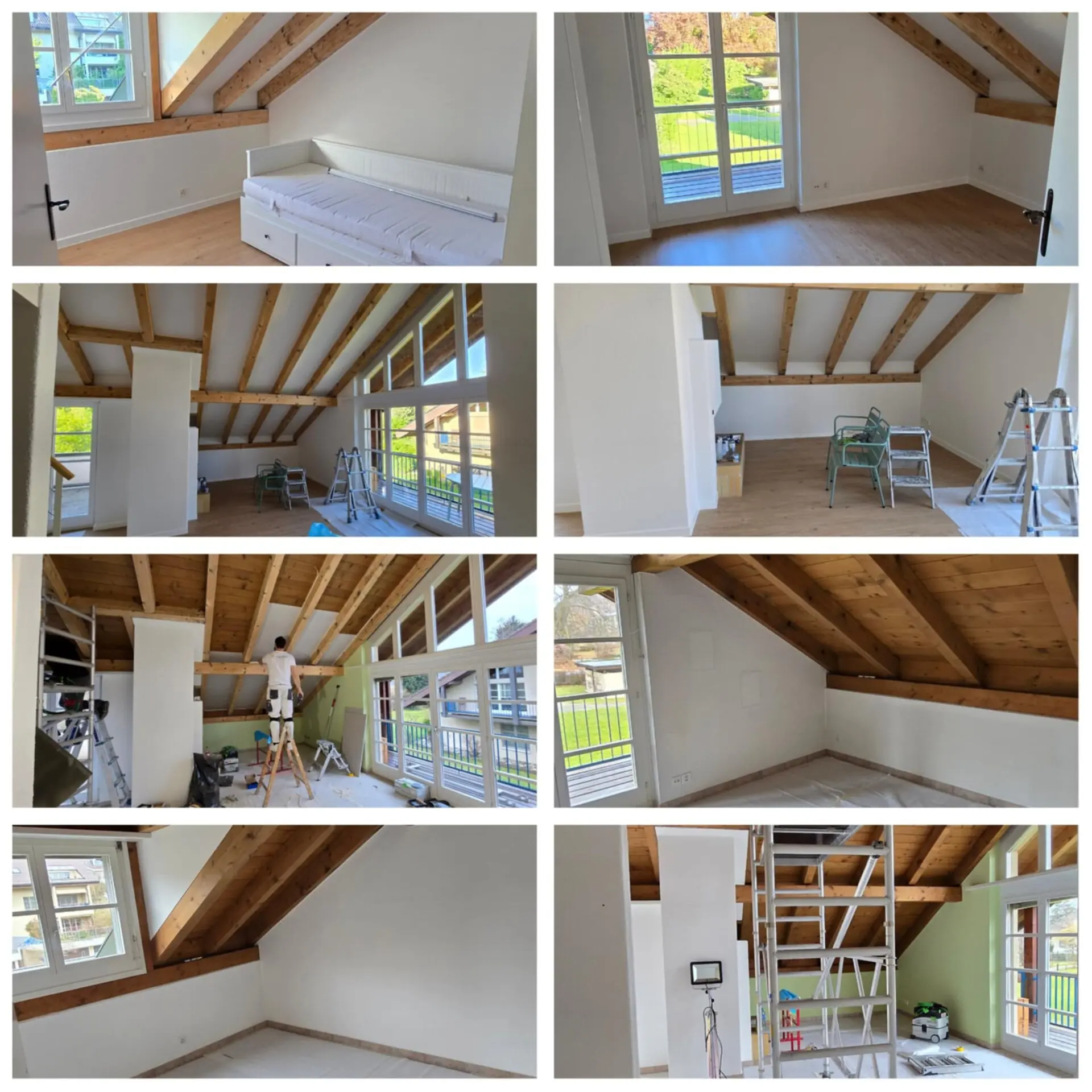 Komplette Immobilienrenovierung - prije i poslije transformacija